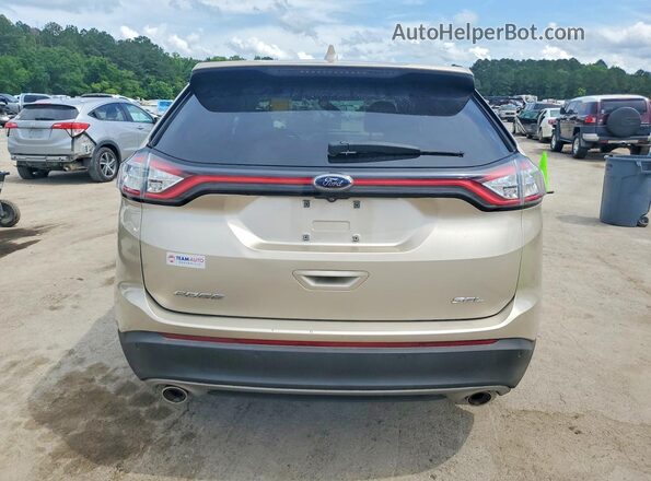 2FMPK3J88JBC15412 2018 FORD EDGE Tan Vista trasera