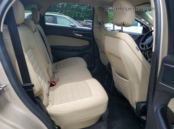 2FMPK3J88JBC15412 2018 FORD EDGE Tan Vista interior trasera