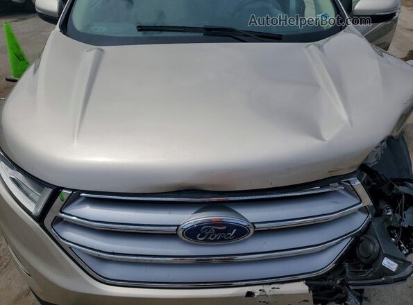 2FMPK3J88JBC15412 2018 FORD EDGE Tan Vista del compartimento del motor