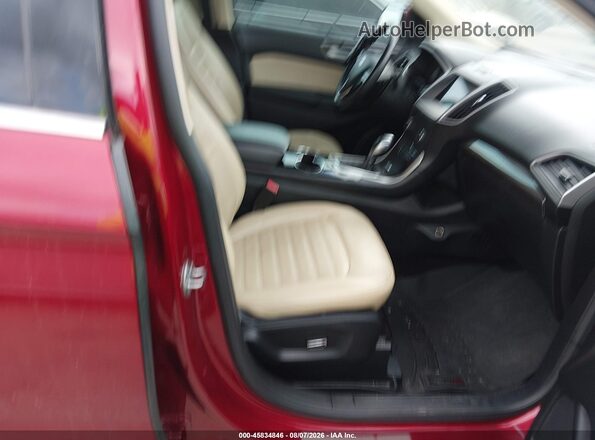 2FMPK3J89GBC20823 2016 FORD EDGE Red Widok wnętrza z przodu