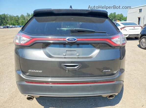 2FMPK3J89JBB69461 2018 FORD EDGE Gray უკანა ხედი