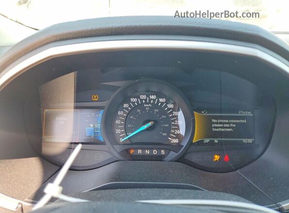 2FMPK3J89JBB69461 2018 FORD EDGE Gray ხელსაწყოთა პანელის ხედი