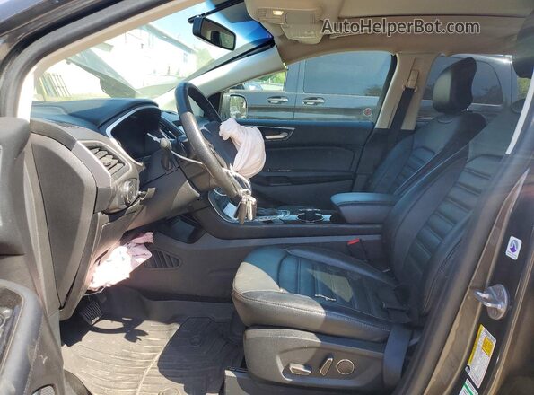 2FMPK3J89JBB69461 2018 FORD EDGE Gray წინა სალონის ხედი