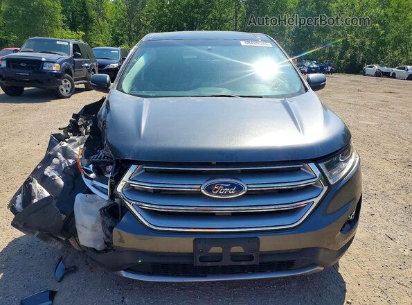 2FMPK3J89JBB69461 2018 FORD EDGE Gray წინა ხედი
