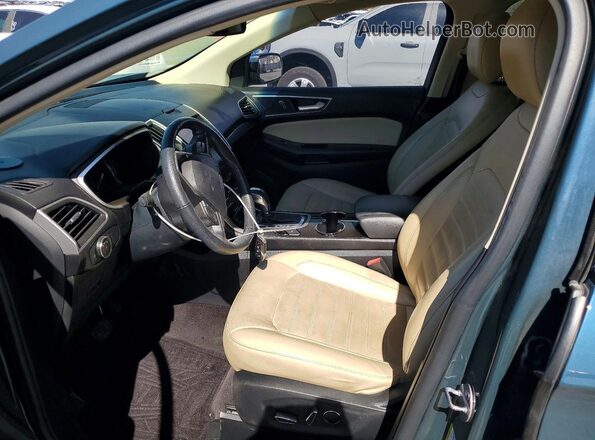 2FMPK3J8XGBB51737 2016 FORD EDGE Green Widok wnętrza z przodu
