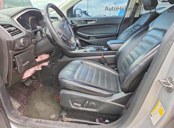 2FMPK3J90HBB25402 2017 FORD EDGE Серый Вид салона спереди