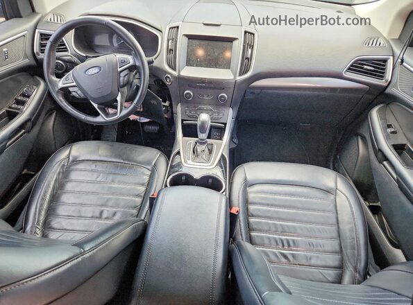 2FMPK3J90HBB25402 2017 FORD EDGE Серый Вид панели приборов