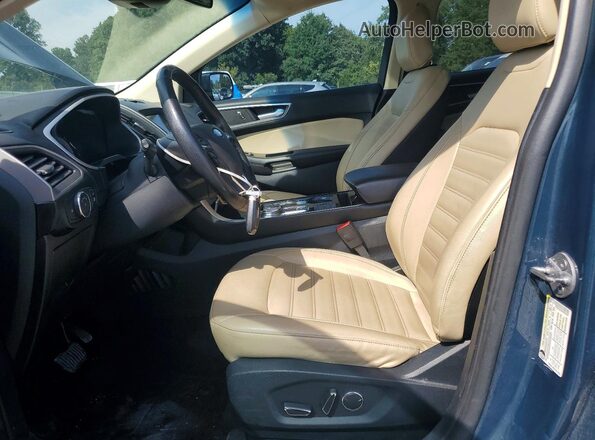 2FMPK3J90KBC68566 2019 FORD EDGE Бирюзовый Вид салона спереди