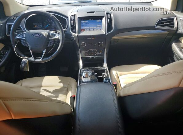 2FMPK3J90KBC68566 2019 FORD EDGE Бирюзовый Вид панели приборов