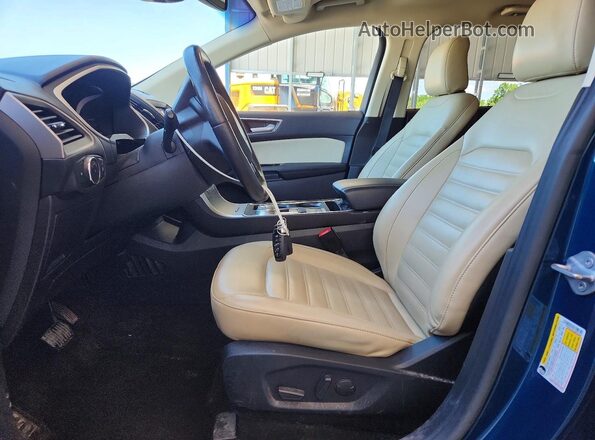 2FMPK3J90LBB02906 2020 FORD EDGE Blue Vista interior delantera