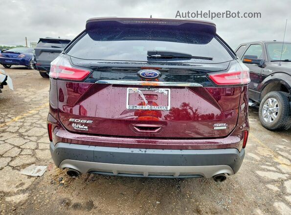 2FMPK3J90LBB15994 2020 FORD EDGE Burgundy Вид ззаду