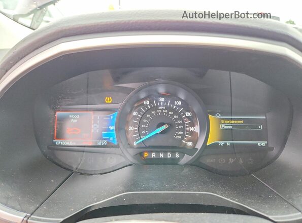 2FMPK3J90LBB15994 2020 FORD EDGE Burgundy Вид щитка приладів