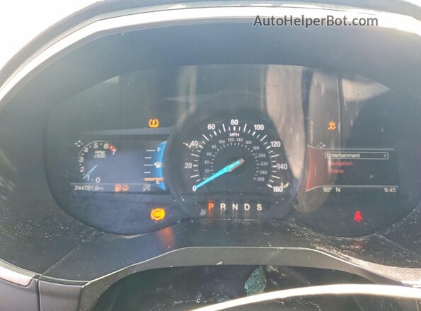 2FMPK3J90LBB28597 2020 FORD EDGE Red Widok zestawu wskaźników