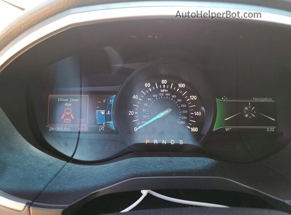 2FMPK3J90LBB47022 2020 FORD EDGE Серебряный Вид щитка приборов