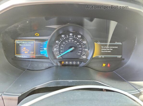 2FMPK3J90LBB50163 2020 FORD EDGE Black ხელსაწყოთა პანელის ხედი