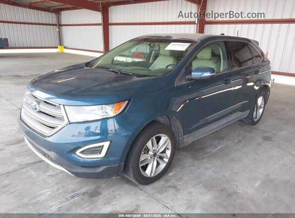 2FMPK3J91GBB27772 2016 FORD EDGE Blue Vista tres cuartos delantera izquierda