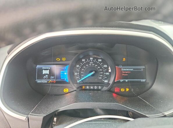 2FMPK3J91HBB71837 2017 FORD EDGE Gray Widok zestawu wskaźników