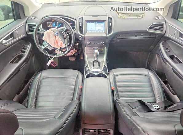 2FMPK3J91HBB71837 2017 FORD EDGE Gray Widok deski rozdzielczej
