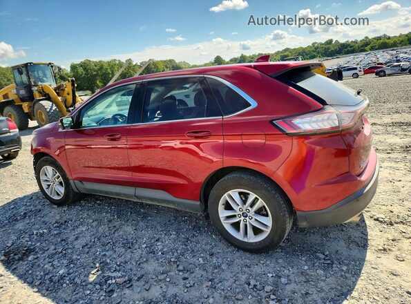 2FMPK3J91JBB84707 2018 FORD EDGE Red Rear left