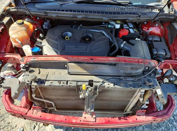 2FMPK3J91JBB84707 2018 FORD EDGE Red Engine compartment view