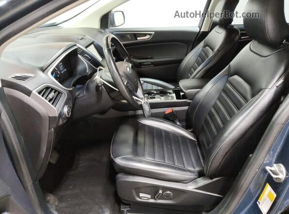 2FMPK3J91KBB25884 2019 FORD EDGE Blue წინა სალონის ხედი