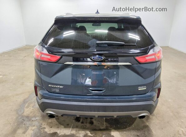 2FMPK3J91KBB25884 2019 FORD EDGE Blue უკანა ხედი