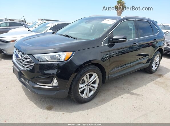 2FMPK3J91KBC03161 2019 FORD EDGE Black Առջևի ձախ երեք քառորդ տեսարան