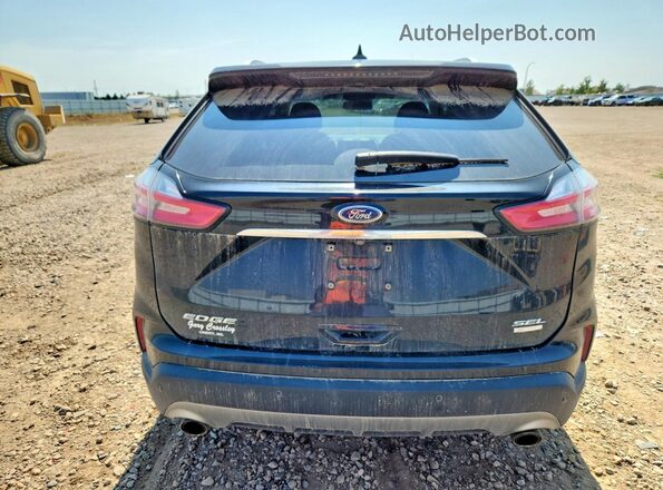 2FMPK3J91KBC62372 2019 FORD EDGE Black Вид ззаду