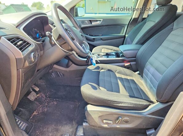 2FMPK3J91KBC62372 2019 FORD EDGE Black Вид салону спереду