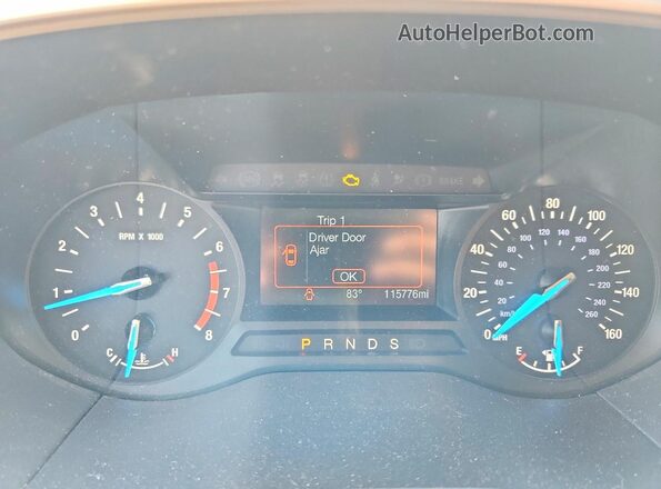 2FMPK3J91KBC62372 2019 FORD EDGE Black Вид щитка приладів