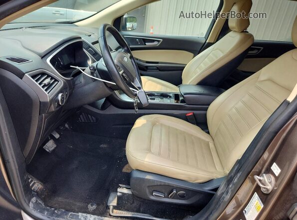 2FMPK3J91KBC63943 2019 FORD EDGE Gray Вид салону спереду