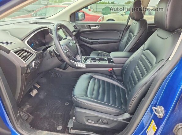 2FMPK3J91LBA42795 2020 FORD EDGE Blue Widok wnętrza z przodu
