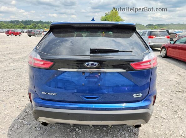 2FMPK3J91LBA42795 2020 FORD EDGE Blue Widok z tyłu