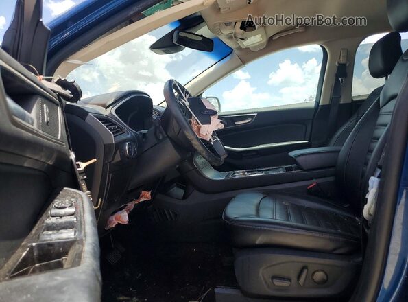 2FMPK3J91LBB46994 2020 FORD EDGE Blue Front interior view