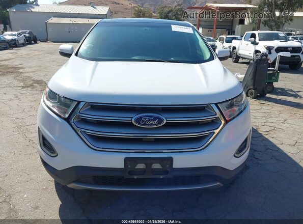 2FMPK3J92HBB94592 2017 FORD EDGE White Widok zestawu wskaźników