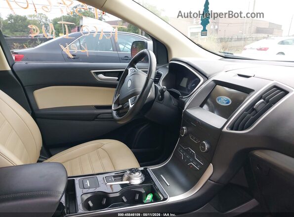 2FMPK3J92KBB73703 2019 FORD EDGE White Vista interior delantera