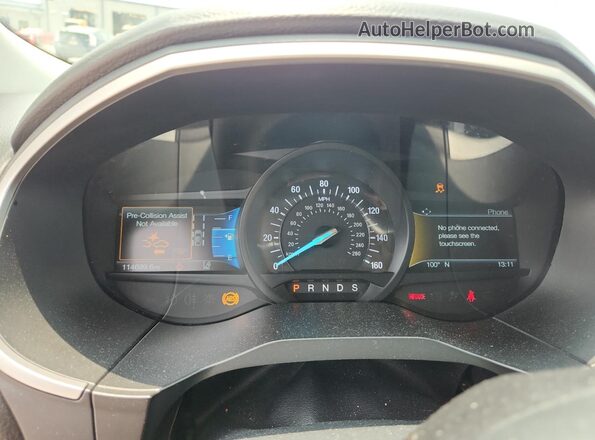 2FMPK3J92LBA29439 2020 FORD EDGE Black Սարքավորումների վահանակի տեսք