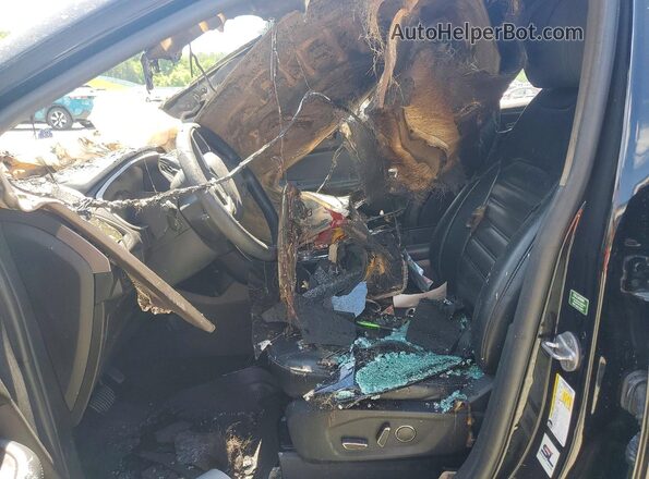 2FMPK3J93KBB92616 2019 FORD EDGE Черный Вид салона спереди