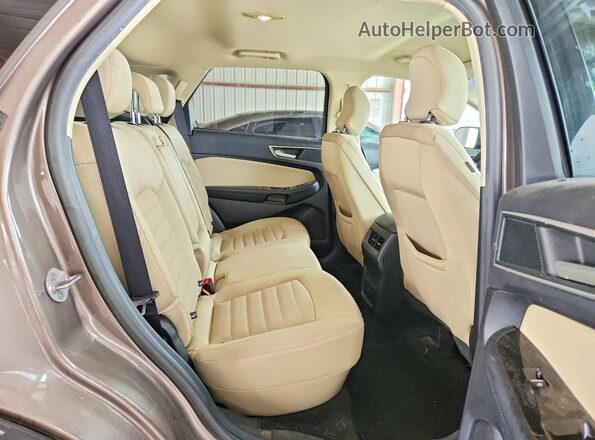 2FMPK3J93KBC19877 2019 FORD EDGE Brown Вид задньої частини салону