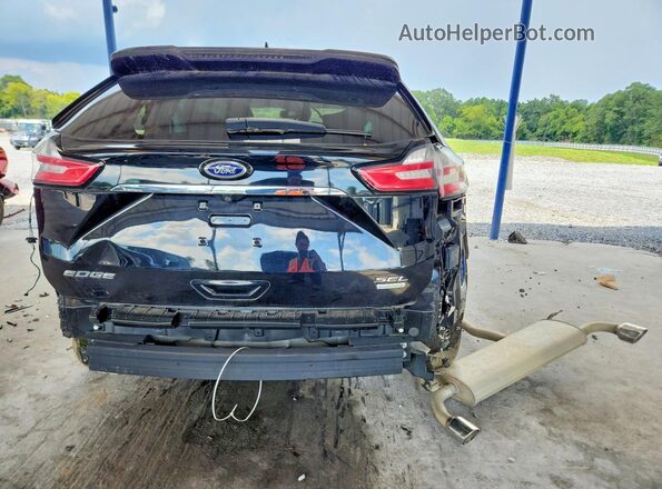 2FMPK3J93KBC23699 2019 FORD EDGE Черный Вид салона спереди