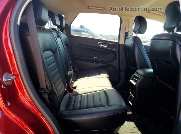 2FMPK3J93KBC74085 2019 FORD EDGE Red უკანა სალონის ხედი