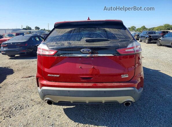 2FMPK3J93KBC74085 2019 FORD EDGE Red უკანა ხედი