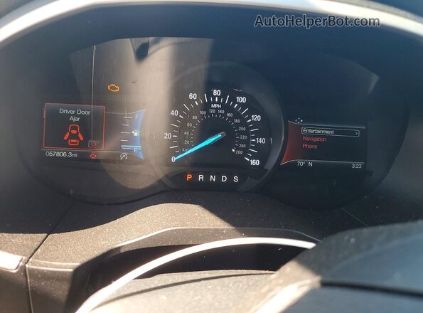 2FMPK3J93KBC74085 2019 FORD EDGE Red ხელსაწყოთა პანელის ხედი