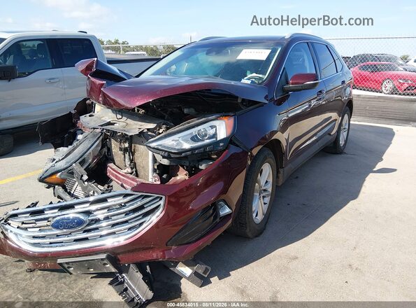 2FMPK3J93LBA26761 2020 FORD EDGE Burgundy Передня ліва чверть