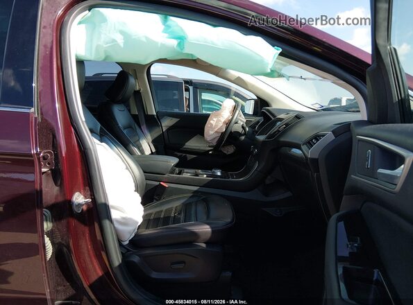 2FMPK3J93LBA26761 2020 FORD EDGE Burgundy Вид салону спереду