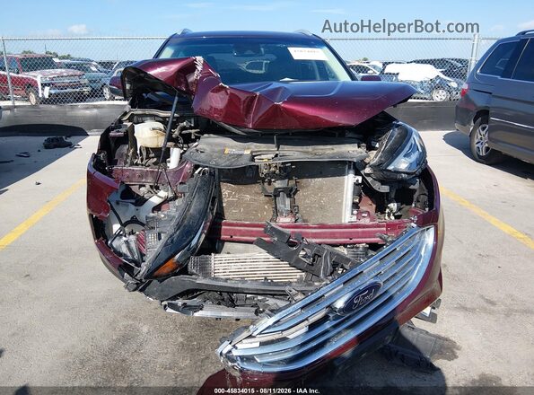 2FMPK3J93LBA26761 2020 FORD EDGE Burgundy Вид панелі приладів