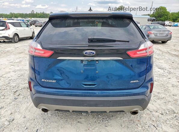 2FMPK3J93LBB48150 2020 FORD EDGE Blue Rear view