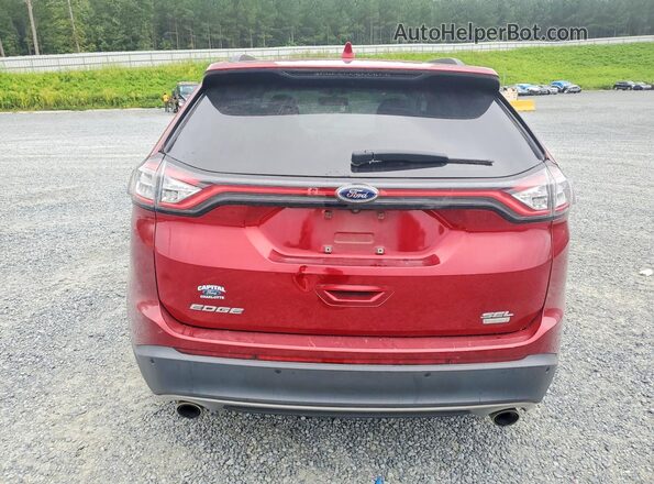 2FMPK3J94GBB91675 2016 FORD EDGE Red Widok z tyłu