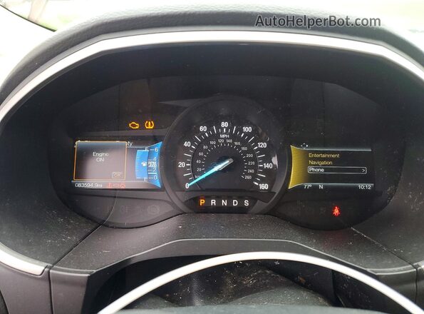 2FMPK3J94GBB91675 2016 FORD EDGE Red Widok zestawu wskaźników