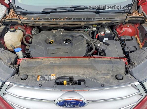 2FMPK3J94GBB91675 2016 FORD EDGE Red Widok komory silnika
